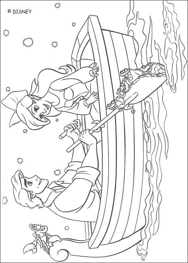 Plansa de colorat cu Mica Sirena 38 32